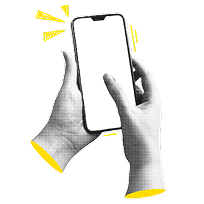 Celular en mano